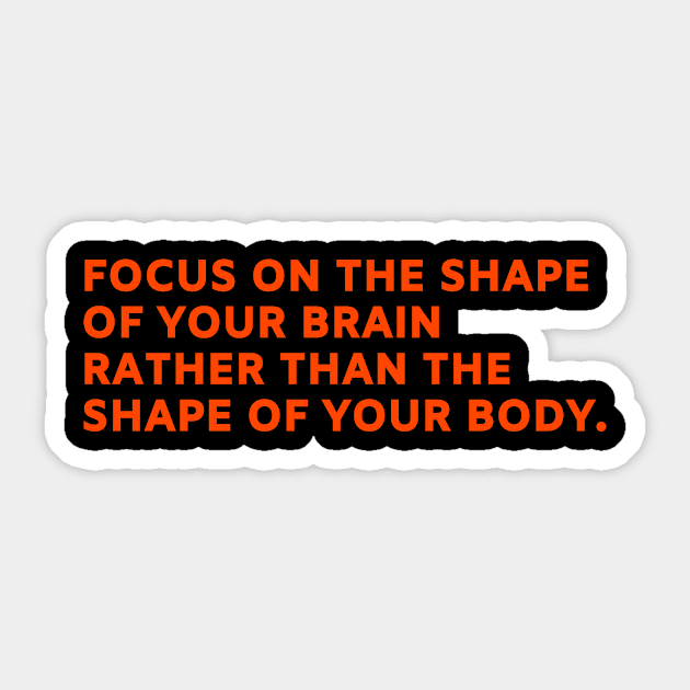 focus on the shape of your mind Sticker by huyammina